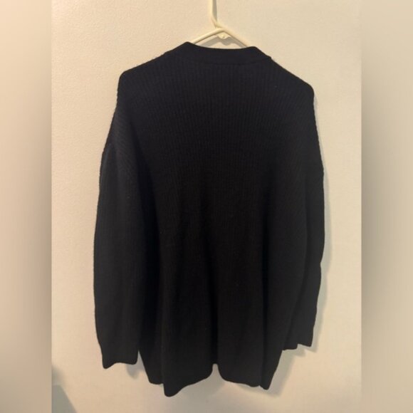 NWT Quince Black 4 Button Cardigan Size M - Picture 3 of 6